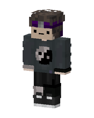 Yin Yang Hoodie skin, 3D preview