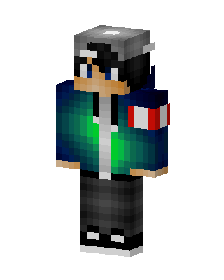 Galaxy Hoodie Boy skin, 3D preview
