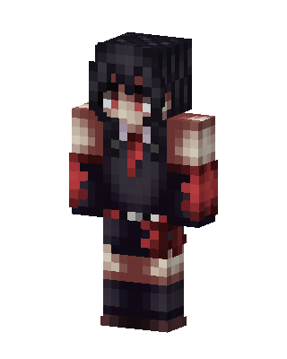 Akame skin, 3D preview