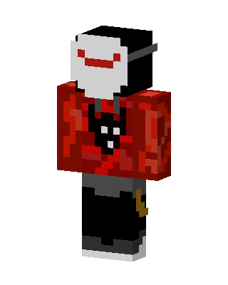Red Masked Player Boy skin, 3D preview