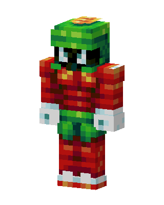 Marvin The Martian skin, 3D preview