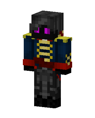 Black Glowing Villain Boy skin, 3D preview