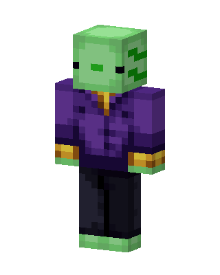 Slime Businessman Minecraft skin