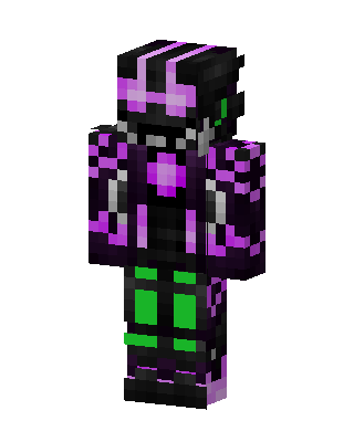 Neon Void Armor skin, 3D preview
