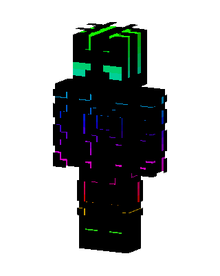 Neon Shadow skin, 3D preview