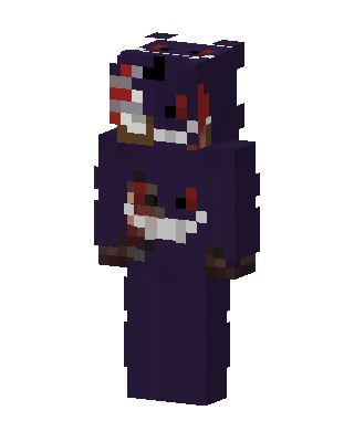 Purple Costume skin, 3D preview