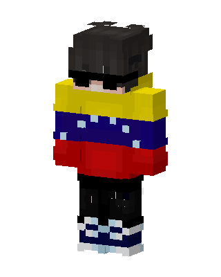 Tricolor Hoodie skin, 3D preview