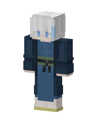 Frost Robe Mage skin, 3D preview
