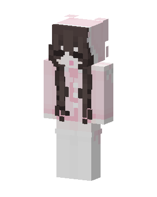 Pink Bear Girl Minecraft cute skin