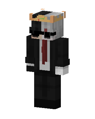 Black Suit Boy skin, 3D preview