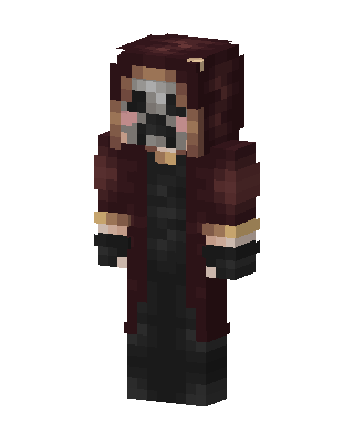 Brown Caped Goth Minecraft goth skin