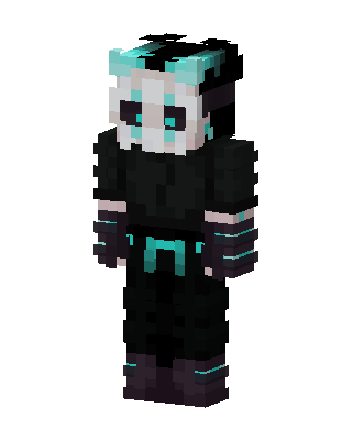 Cyan Void Specter skin, 3D preview