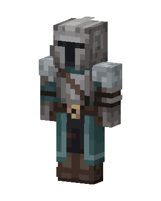 Gray Masked Knight Boy Minecraft knight skin