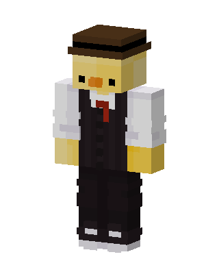 Dapper Duckling skin, 3D preview