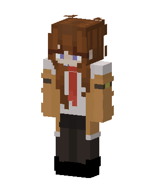 Red Tie Girl skin, 3D preview