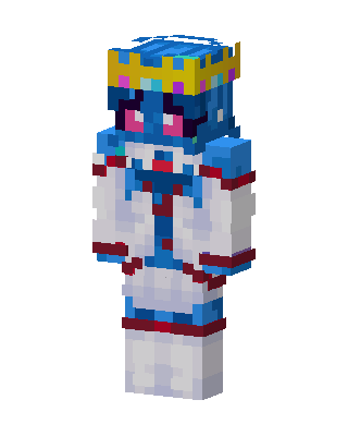 Blue Crowned Royal Minecraft skin