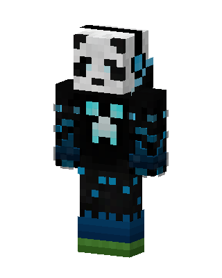 Panda Frost skin, 3D preview