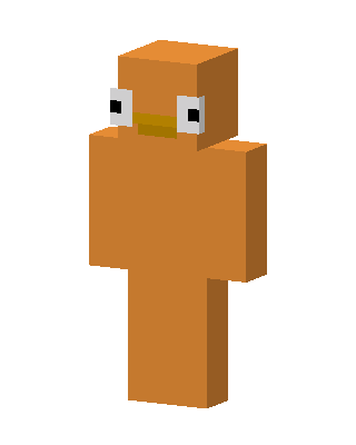Orange Duck skin, 3D preview