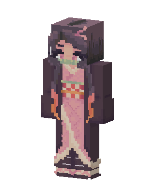Nezuko Kamado skin, 3D preview