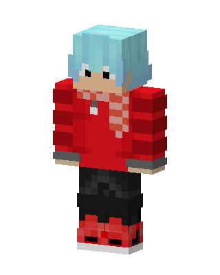 Red Player Boy skin, 3D preview