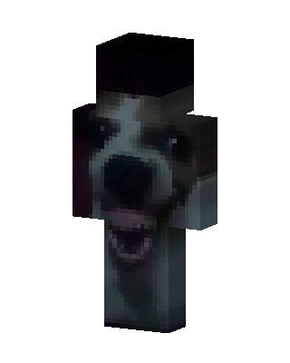 Screaming Dog skin, 3D preview