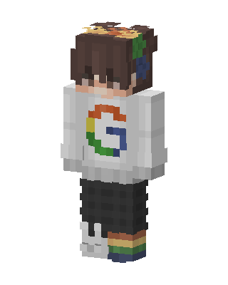 Rainbow Sweater Kid skin, 3D preview