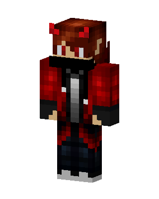 Red Devil Hoodie skin, 3D preview