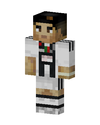 Striped Soccer Star skin, 3D preview