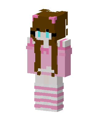 Pink Bow Girl Minecraft skin