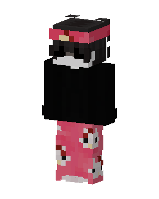 Pink Kitty Pajamas skin, 3D preview