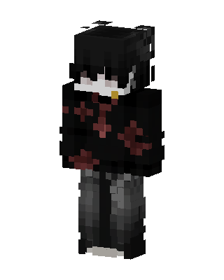 Black Ninja Boy skin, 3D preview