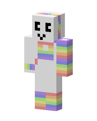 White Pride skin, 3D preview