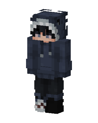 Panda Hoodie Boy skin, 3D preview