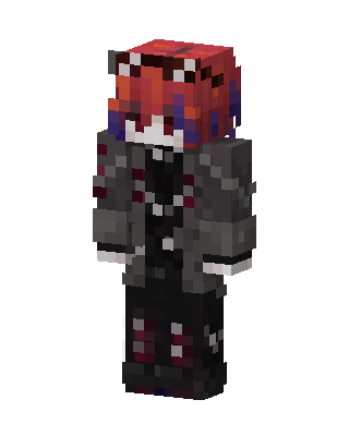 Red Haired Gray skin, 3D preview