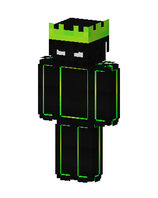 Neon Crown King skin, 3D preview