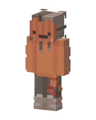 Pumpkin Hoodie Minecraft skin