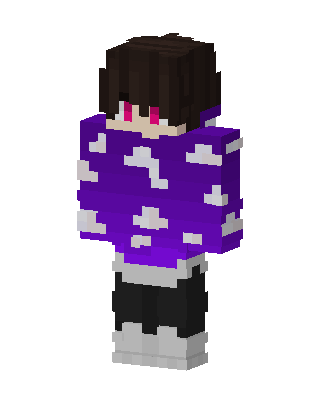 Cloudy Hoodie Boy skin, 3D preview