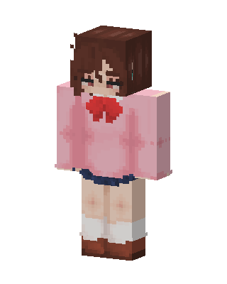 Pink Sweater Girl Minecraft skin