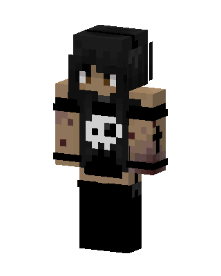 Black Fighter Girl Minecraft skin