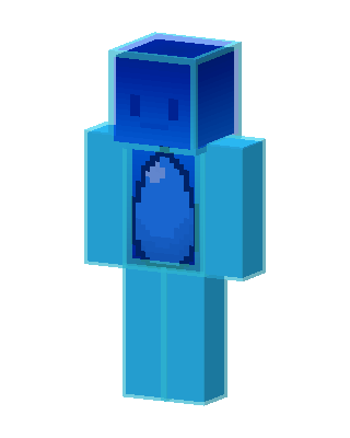 Blue Slime skin, 3D preview