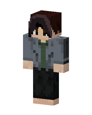 Gray Student Boy Minecraft skin