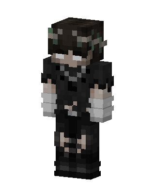 Black Villain Boy skin, 3D preview