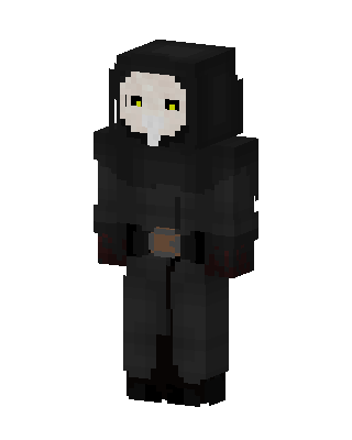 Black Hooded Villain Boy Minecraft skin