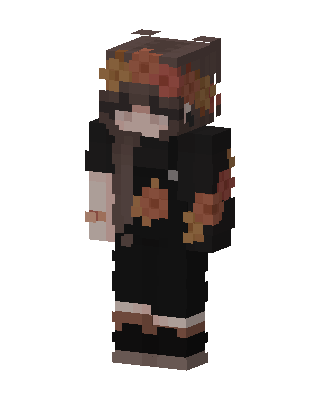 Autumn Flower Crown skin, 3D preview