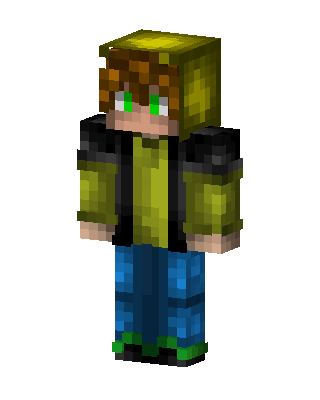 Yellow Hood Kid skin, 3D preview