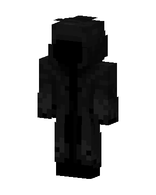 Black Hooded Villain Boy Minecraft skin