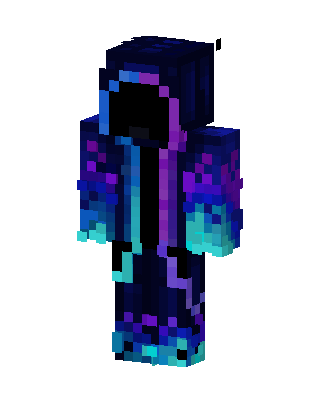 Blue Hero skin, 3D preview