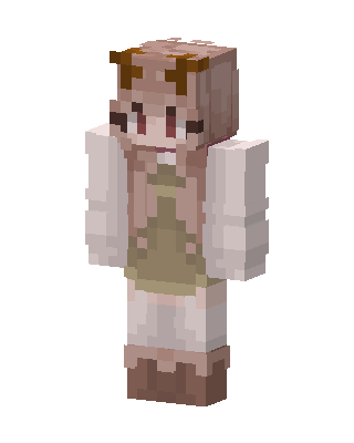 Antler Princess skin, 3D preview