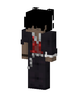 Black Player Boy skin, 3D preview