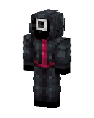 Black Masked Villain Boy skin, 3D preview